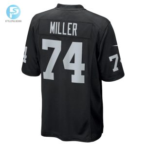 Mens Las Vegas Raiders Kolton Miller Nike Black Game Jersey stylepulseusa 1 2