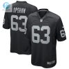 Mens Las Vegas Raiders Gene Upshaw Nike Black Game Retired Player Jersey stylepulseusa 1