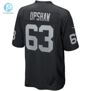 Mens Las Vegas Raiders Gene Upshaw Nike Black Game Retired Player Jersey stylepulseusa 1 2