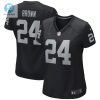 Womens Las Vegas Raiders Willie Brown Nike Black Game Retired Player Jersey stylepulseusa 1