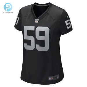 Womens Las Vegas Raiders Luke Masterson Nike Black Game Player Jersey stylepulseusa 1 1