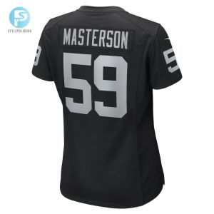 Womens Las Vegas Raiders Luke Masterson Nike Black Game Player Jersey stylepulseusa 1 2