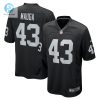 Mens Las Vegas Raiders Kanai Mauga Nike Black Team Game Jersey stylepulseusa 1