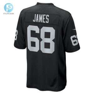 Mens Las Vegas Raiders Andre James Nike Black Game Jersey stylepulseusa 1 2