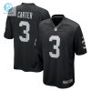 Mens Las Vegas Raiders Deandre Carter Nike Black Game Player Jersey stylepulseusa 1