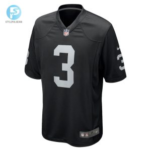 Mens Las Vegas Raiders Deandre Carter Nike Black Game Player Jersey stylepulseusa 1 1