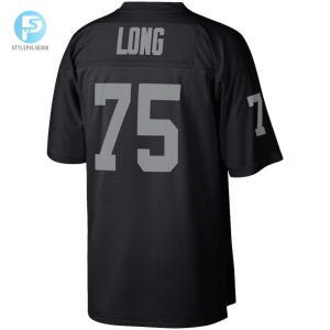 Mens Las Vegas Raiders Howie Long Mitchell Ness Black Retired Player Legacy Replica Jersey stylepulseusa 1 2