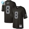 Mens Las Vegas Raiders Ray Guy Mitchell Ness Black Legacy Replica Jersey stylepulseusa 1