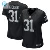 Womens Las Vegas Raiders Brandon Facyson Nike Black Team Game Jersey stylepulseusa 1