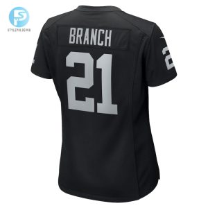 Womens Las Vegas Raiders Cliff Branch Nike Black Retired Player Game Jersey stylepulseusa 1 2