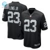 Mens Las Vegas Raiders David Long Jr. Nike Black Team Game Jersey stylepulseusa 1