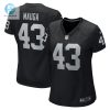 Womens Las Vegas Raiders Kanai Mauga Nike Black Team Game Jersey stylepulseusa 1