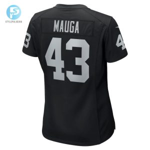 Womens Las Vegas Raiders Kanai Mauga Nike Black Team Game Jersey stylepulseusa 1 2