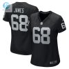 Womens Las Vegas Raiders Andre James Nike Black Game Jersey stylepulseusa 1