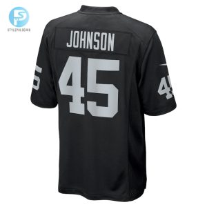 Mens Las Vegas Raiders Jaquan Johnson Nike Black Game Player Jersey stylepulseusa 1 2