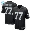 Mens Las Vegas Raiders Thayer Munford Jr. Nike Black Team Game Jersey stylepulseusa 1