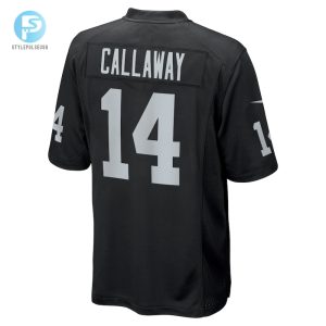 Mens Las Vegas Raiders Marquez Callaway Nike Black Team Game Jersey stylepulseusa 1 2