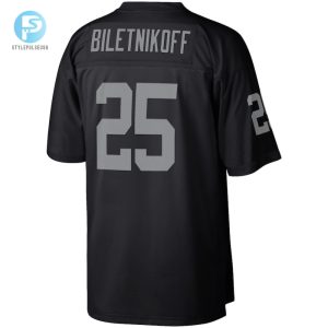 Mens Las Vegas Raiders Fred Biletnikoff Mitchell Ness Black Retired Player Legacy Replica Jersey stylepulseusa 1 2