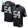 Mens Las Vegas Raiders Netane Muti Nike Black Team Game Jersey stylepulseusa 1