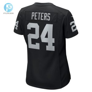 Womens Las Vegas Raiders Marcus Peters Nike Black Team Game Jersey stylepulseusa 1 2