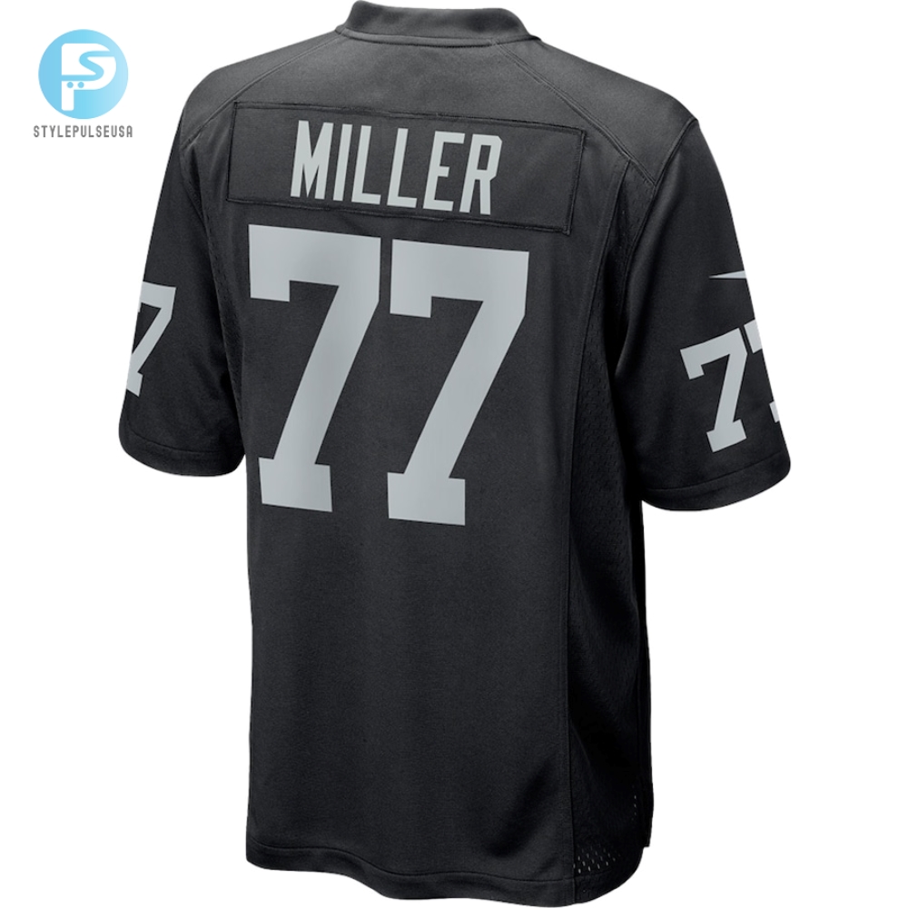 Mens Las Vegas Raiders Kolton Miller Nike Black Game Player Jersey stylepulseusa 1 2
