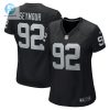 Womens Las Vegas Raiders Richard Seymour Nike Black Retired Player Game Jersey stylepulseusa 1