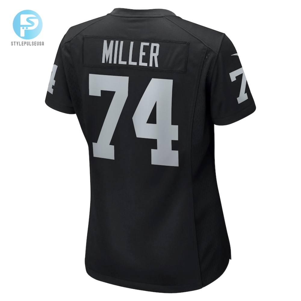 Womens Las Vegas Raiders Kolton Miller Nike Black Game Jersey stylepulseusa 1 2