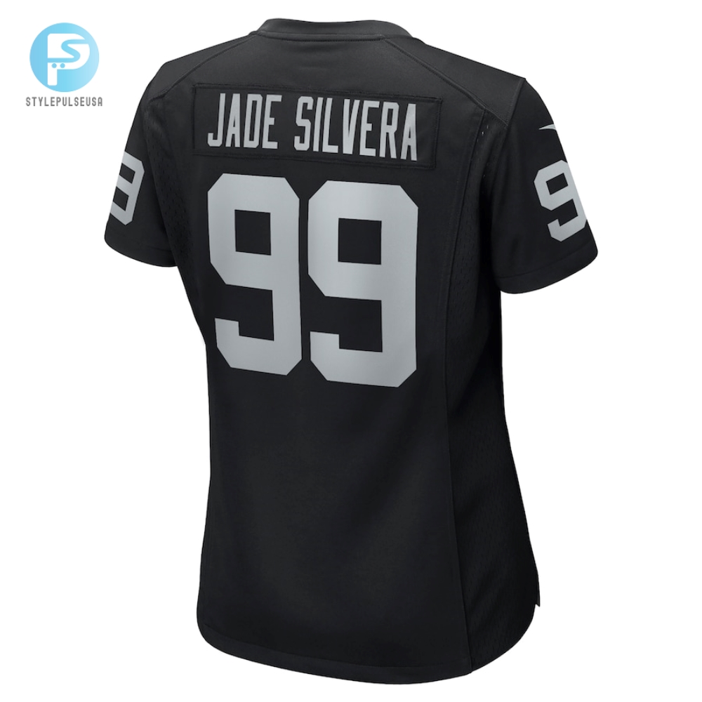 Womens Las Vegas Raiders Nesta Jade Silvera Nike Black Team Game Jersey stylepulseusa 1 2