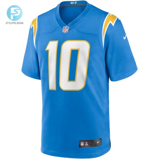 Mens Los Angeles Chargers Justin Herbert Nike Powder Blue Player Game Jersey stylepulseusa 1 1