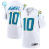 Mens Los Angeles Chargers Justin Herbert Nike White Game Jersey stylepulseusa 1