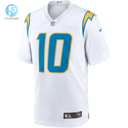 Mens Los Angeles Chargers Justin Herbert Nike White Game Jersey stylepulseusa 1 1