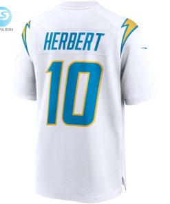 Mens Los Angeles Chargers Justin Herbert Nike White Game Jersey stylepulseusa 1 2