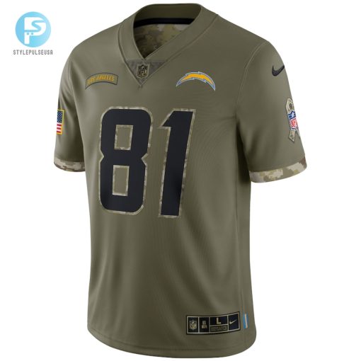 Mens Los Angeles Chargers Nike Olive 2022 Salute To Service Limited Jersey stylepulseusa 1 1