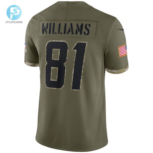 Mens Los Angeles Chargers Nike Olive 2022 Salute To Service Limited Jersey stylepulseusa 1 2