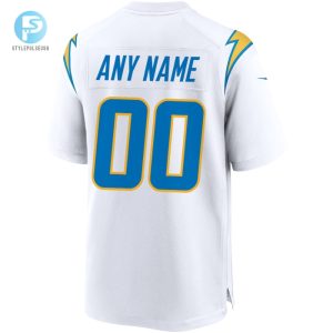 Mens Los Angeles Chargers Nike White Custom Game Jersey stylepulseusa 1 2