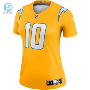 Womens Los Angeles Chargers Justin Herbert Nike Gold Inverted Legend Jersey stylepulseusa 1 1