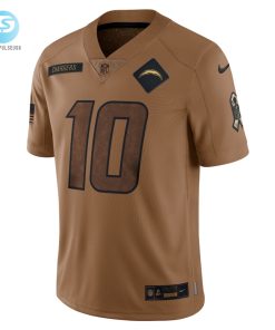 Mens Los Angeles Chargers Justin Herbert Nike Brown 2023 Salute To Service Limited Jersey stylepulseusa 1 1