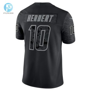 Mens Los Angeles Chargers Justin Herbert Nike Black Rflctv Limited Jersey stylepulseusa 1 4