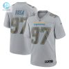 Mens Los Angeles Chargers Joey Bosa Nike Gray Atmosphere Fashion Game Jersey stylepulseusa 1