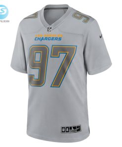 Mens Los Angeles Chargers Joey Bosa Nike Gray Atmosphere Fashion Game Jersey stylepulseusa 1 1