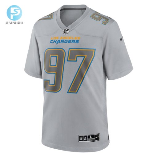 Mens Los Angeles Chargers Joey Bosa Nike Gray Atmosphere Fashion Game Jersey stylepulseusa 1 1
