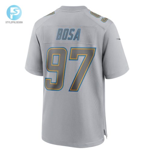 Mens Los Angeles Chargers Joey Bosa Nike Gray Atmosphere Fashion Game Jersey stylepulseusa 1 2