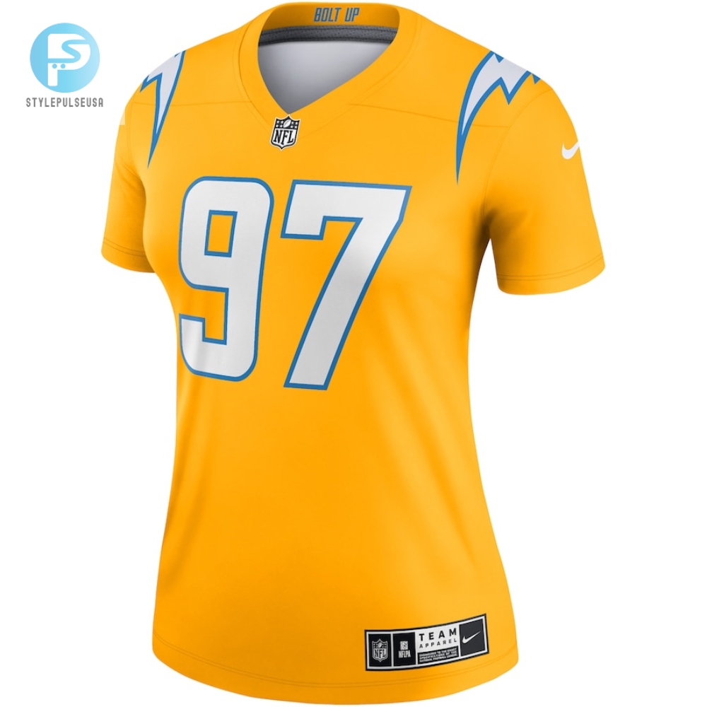 Womens Los Angeles Chargers Joey Bosa Nike Gold Inverted Legend Jersey 