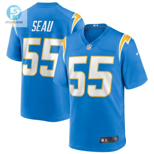 Mens Los Angeles Chargers Junior Seau Nike Powder Blue Game Retired Player Jersey stylepulseusa 1