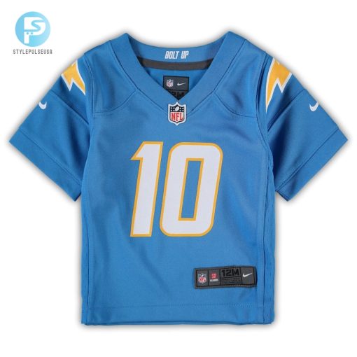 Infant Los Angeles Chargers Justin Herbert Nike Powder Blue Game Jersey stylepulseusa 1 1