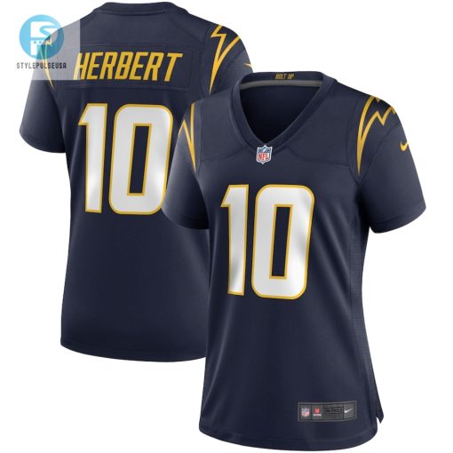 Womens Los Angeles Chargers Justin Herbert Nike Navy Game Jersey stylepulseusa 1