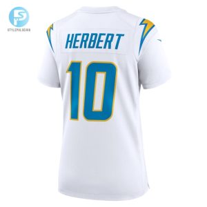 Womens Los Angeles Chargers Justin Herbert Nike White Game Jersey stylepulseusa 1 2