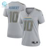 Womens Los Angeles Chargers Justin Herbert Nike Gray Atmosphere Fashion Game Jersey stylepulseusa 1