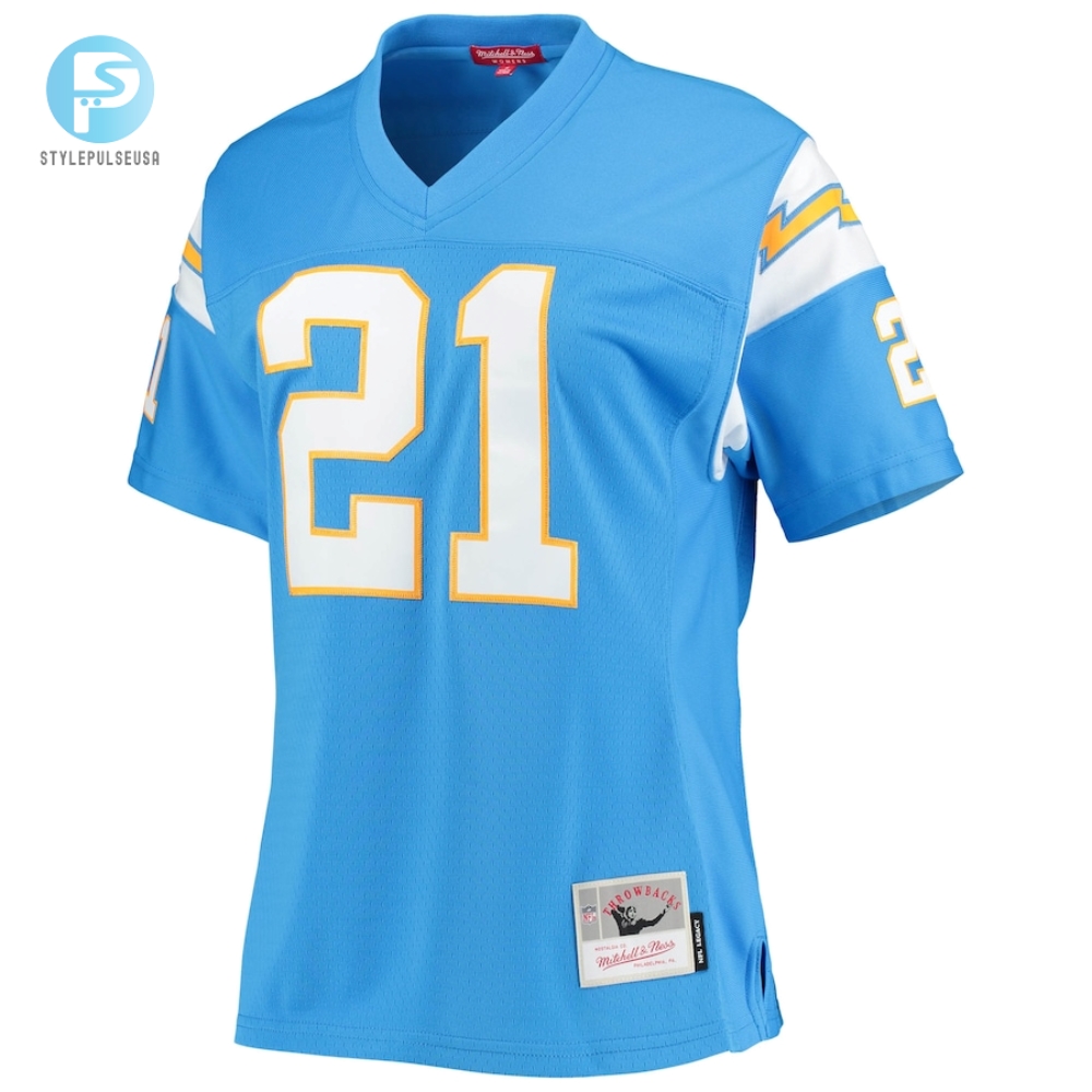 Womens Los Angeles Chargers Ladainian Tomlinson Mitchell  Ness Powder Blue Legacy Replica Player Jersey 