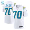 Mens Los Angeles Chargers Rashawn Slater Nike White Game Jersey stylepulseusa 1